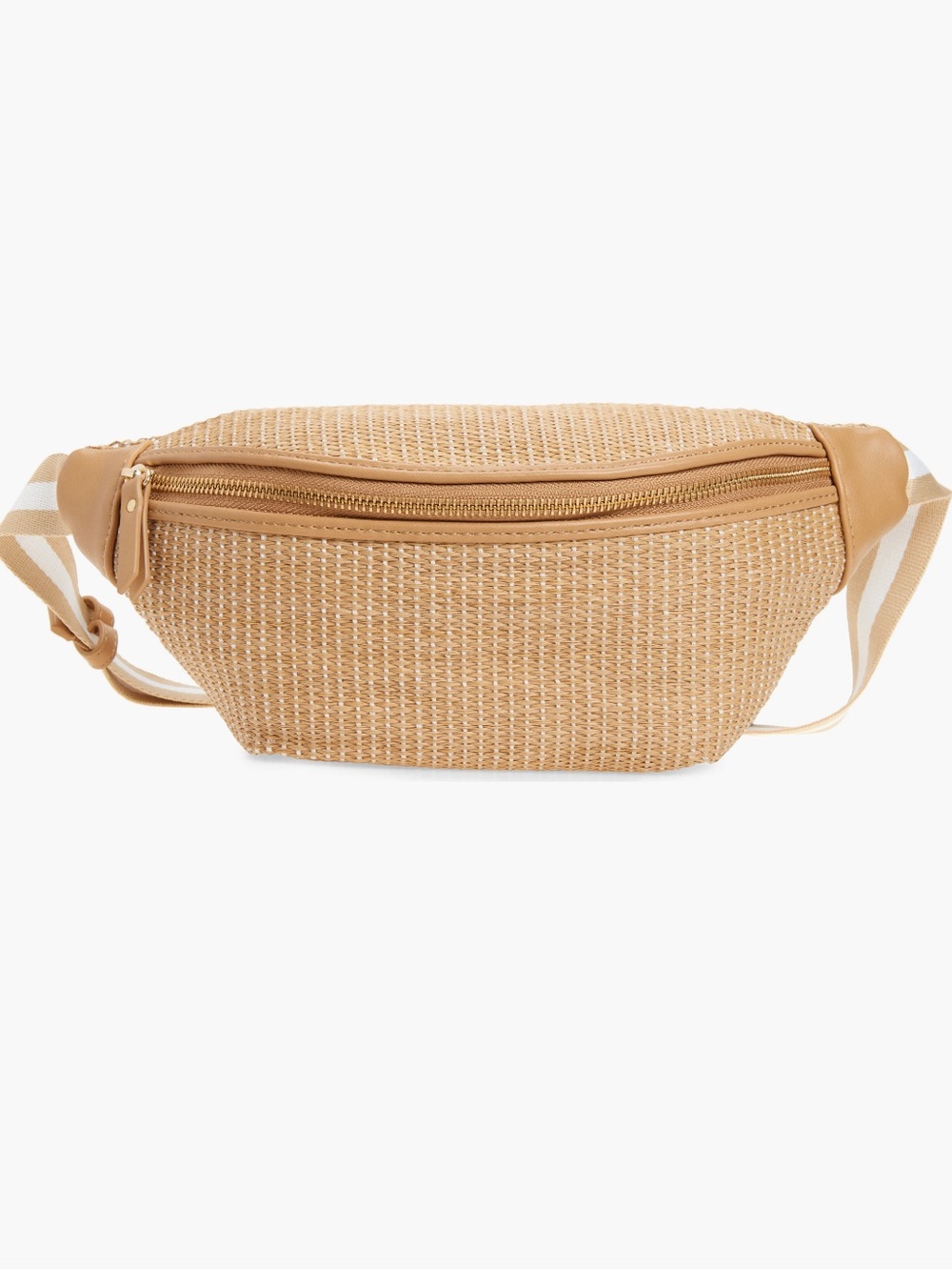 l*space Tan Woven Belt Bag